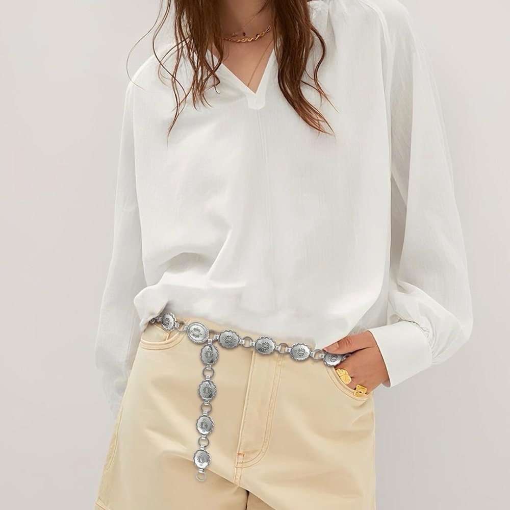 Tassel Chain Coin Belts Metal Waist Chains Belt Women Casual Fashion Accessories